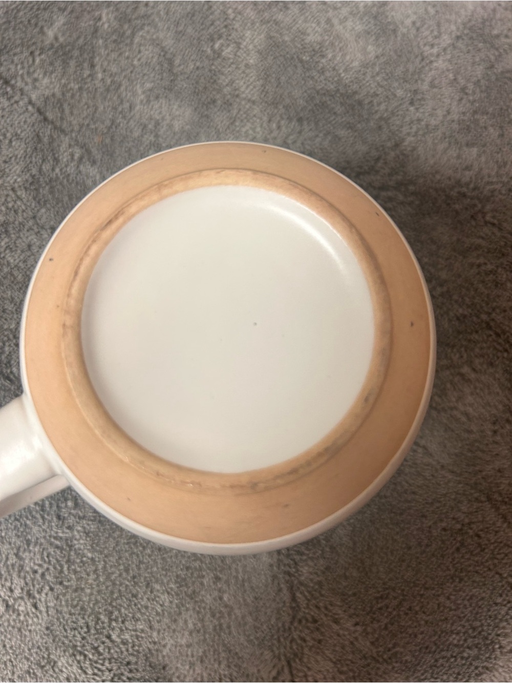 White Butterfly Ceramic Mug - Pink & Orange Accent - Picture 4 of 8